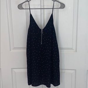 LF polka dot black dress with zipper